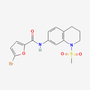5-bromo-N-(1-methylsulfonyl-3,4-dihydro-2H-quinolin-7-yl)furan-2-carboxamide