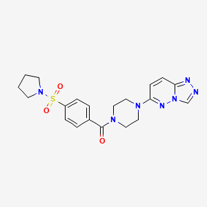 (4-([1,2,4]Triazolo[4,3-b]pyridazin-6-yl)piperazin-1-yl)(4-(pyrrolidin-1-ylsulfonyl)phenyl)methanone