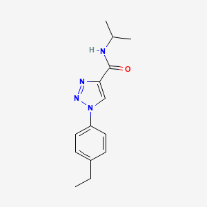 molecular formula C14H18N4O B2994241 1-(4-ethylphenyl)-N-(propan-2-yl)-1H-1,2,3-triazole-4-carboxamide CAS No. 1326847-35-1