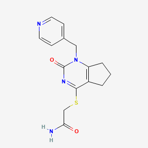 2-((2-oxo-1-(pyridin-4-ylmethyl)-2,5,6,7-tetrahydro-1H-cyclopenta[d]pyrimidin-4-yl)thio)acetamide