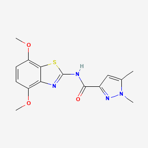 N-(4,7-dimethoxybenzo[d]thiazol-2-yl)-1,5-dimethyl-1H-pyrazole-3-carboxamide