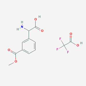 2-Amino-2-(3-methoxycarbonylphenyl)acetic acid;2,2,2-trifluoroacetic acid