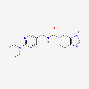 N-((6-(diethylamino)pyridin-3-yl)methyl)-4,5,6,7-tetrahydro-1H-benzo[d]imidazole-5-carboxamide