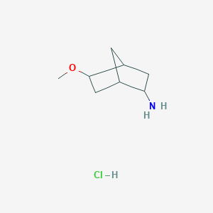 molecular formula C8H16ClNO B2994295 5-Methoxybicyclo[2.2.1]heptan-2-amine;hydrochloride CAS No. 2305252-40-6