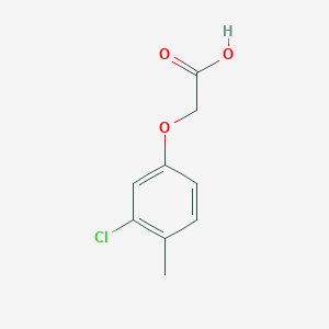 molecular formula C9H9ClO3 B2994305 (3-Chloro-4-methylphenoxy)acetic acid CAS No. 588-21-6
