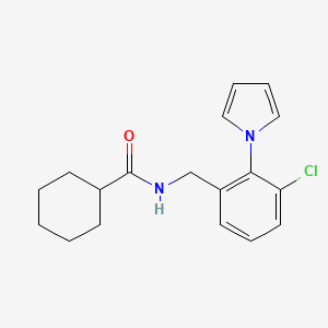 N-[3-chloro-2-(1H-pyrrol-1-yl)benzyl]cyclohexanecarboxamide