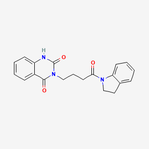 molecular formula C20H19N3O3 B2994347 3-(4-(吲哚-1-基)-4-氧代丁基)喹唑啉-2,4(1H,3H)-二酮 CAS No. 850781-00-9