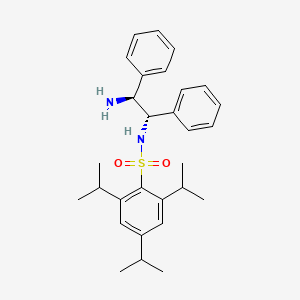 molecular formula C29H38N2O2S B2994356 N-((1S,2S)-2-Amino-1,2-diphenylethyl)-2,4,6-triisopropylbenzenesulfonamide CAS No. 247923-41-7