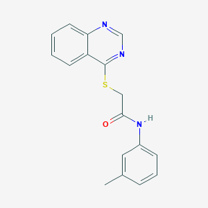 molecular formula C17H15N3OS B2994363 2-(quinazolin-4-ylthio)-N-(m-tolyl)acetamide CAS No. 721425-83-8