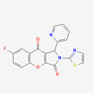 7-Fluoro-1-(pyridin-2-yl)-2-(thiazol-2-yl)-1,2-dihydrochromeno[2,3-c]pyrrole-3,9-dione
