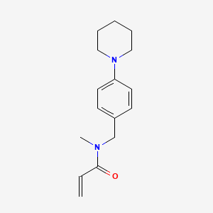 N-methyl-N-[(4-piperidin-1-ylphenyl)methyl]prop-2-enamide