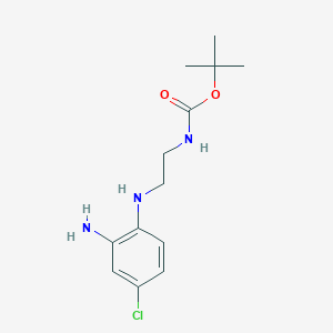 molecular formula C13H20ClN3O2 B2994378 Tert-butyl N-[2-(2-amino-4-chloroanilino)ethyl]carbamate CAS No. 1695045-35-2