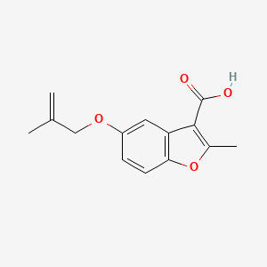 2-Methyl-5-((2-methylallyl)oxy)benzofuran-3-carboxylic acid