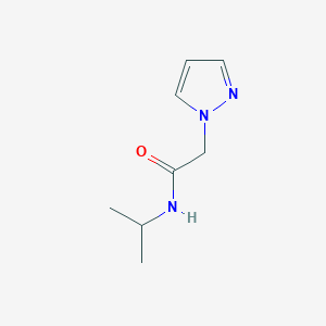 molecular formula C8H13N3O B2994423 N-propan-2-yl-2-pyrazol-1-ylacetamide CAS No. 1206055-55-1