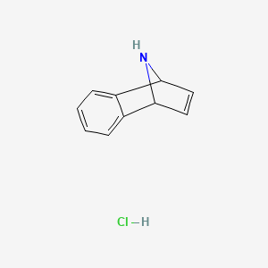 molecular formula C10H10ClN B2994424 11-氮杂三环[6.2.1.02,7]十一碳-2,4,6,9-四烯；盐酸盐 CAS No. 5176-29-4