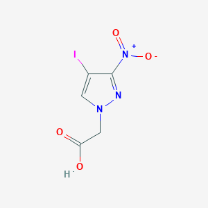 molecular formula C5H4IN3O4 B2994431 (4-iodo-3-nitro-1H-pyrazol-1-yl)acetic acid CAS No. 400753-05-1