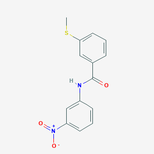molecular formula C14H12N2O3S B2994439 3-(甲硫基)-N-(3-硝基苯基)苯甲酰胺 CAS No. 896342-13-5