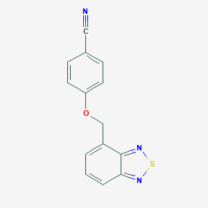 molecular formula C14H9N3OS B299446 4-(2,1,3-Benzothiadiazol-4-ylmethoxy)benzonitrile 