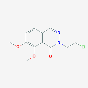 molecular formula C12H13ClN2O3 B2994466 2-(2-氯乙基)-7,8-二甲氧基酞嗪-1(2H)-酮 CAS No. 1019108-28-1