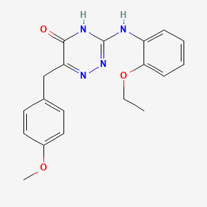 molecular formula C19H20N4O3 B2994478 3-[(2-乙氧苯基)氨基]-6-(4-甲氧基苄基)-1,2,4-三嗪-5-醇 CAS No. 534597-23-4
