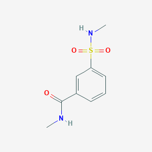 molecular formula C9H12N2O3S B2994480 N-甲基-3-(甲基磺酰胺)苯甲酰胺 CAS No. 1111149-94-0