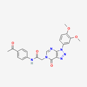 N-(4-acetylphenyl)-2-(3-(3,4-dimethoxyphenyl)-7-oxo-3H-[1,2,3]triazolo[4,5-d]pyrimidin-6(7H)-yl)acetamide