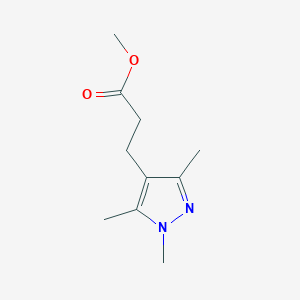 molecular formula C10H16N2O2 B2994524 methyl 3-(1,3,5-trimethyl-1H-pyrazol-4-yl)propanoate CAS No. 1208460-15-4