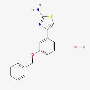 4-[3-(Benzyloxy)phenyl]-1,3-thiazol-2-amine hydrobromide