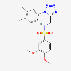N-((1-(3,4-dimethylphenyl)-1H-tetrazol-5-yl)methyl)-3,4-dimethoxybenzenesulfonamide