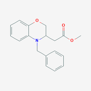 methyl 2-(4-benzyl-3,4-dihydro-2H-1,4-benzoxazin-3-yl)acetate