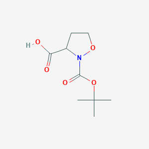 2-[(2-Methylpropan-2-yl)oxycarbonyl]-1,2-oxazolidine-3-carboxylic acid