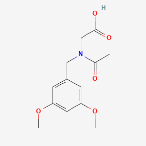 2-{N-[(3,5-dimethoxyphenyl)methyl]acetamido}acetic acid