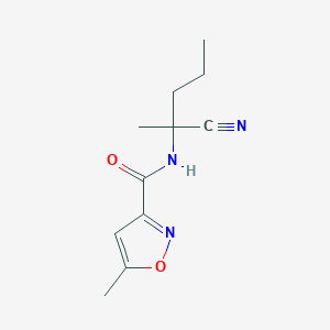 N-(1-cyano-1-methylbutyl)-5-methyl-1,2-oxazole-3-carboxamide