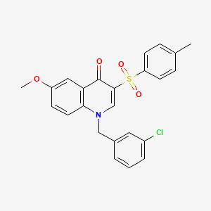 1-(3-chlorobenzyl)-6-methoxy-3-tosylquinolin-4(1H)-one