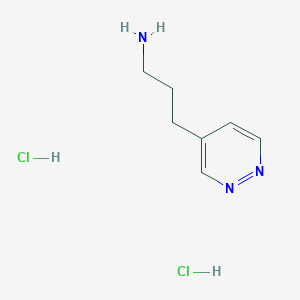 3-(Pyridazin-4-yl)propan-1-amine dihydrochloride