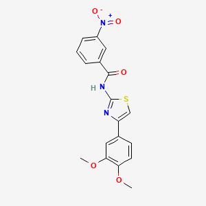 N-[4-(3,4-dimethoxyphenyl)-1,3-thiazol-2-yl]-3-nitrobenzamide