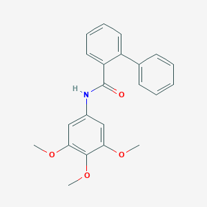 molecular formula C22H21NO4 B299460 N-(3,4,5-trimethoxyphenyl)biphenyl-2-carboxamide 