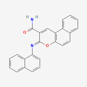 3-Naphthalen-1-yliminobenzo[f]chromene-2-carboxamide