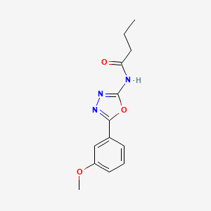 N-(5-(3-methoxyphenyl)-1,3,4-oxadiazol-2-yl)butyramide