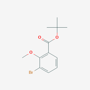 molecular formula C12H15BrO3 B2994608 tert-Butyl 3-bromo-2-methoxybenzoate CAS No. 1820607-75-7