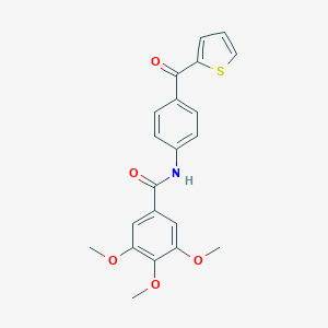 molecular formula C21H19NO5S B299461 3,4,5-trimethoxy-N-[4-(2-thienylcarbonyl)phenyl]benzamide 