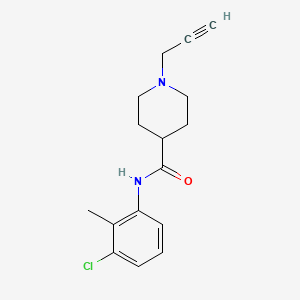 molecular formula C16H19ClN2O B2994626 N-(3-Chloro-2-methylphenyl)-1-prop-2-ynylpiperidine-4-carboxamide CAS No. 1424347-91-0