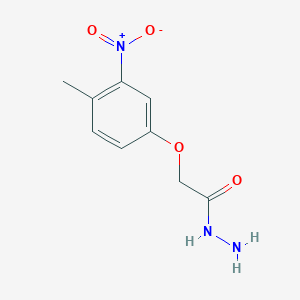molecular formula C9H11N3O4 B2994628 2-(4-甲基-3-硝基苯氧基)乙酰肼 CAS No. 1691084-34-0