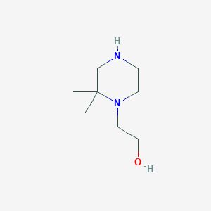 molecular formula C8H18N2O B2994636 2-(2,2-二甲基哌嗪-1-基)乙醇 CAS No. 1498903-35-7