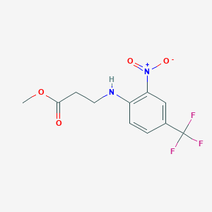 Methyl 3-[2-nitro-4-(trifluoromethyl)anilino]propanoate