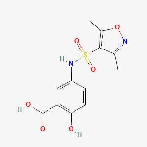 5-(Dimethyl-1,2-oxazole-4-sulfonamido)-2-hydroxybenzoic acid