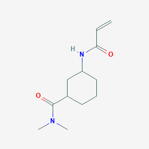 N,N-Dimethyl-3-(prop-2-enoylamino)cyclohexane-1-carboxamide