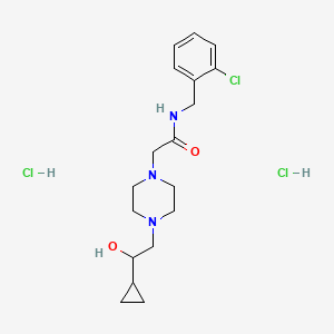 N-(2-chlorobenzyl)-2-(4-(2-cyclopropyl-2-hydroxyethyl)piperazin-1-yl)acetamide dihydrochloride