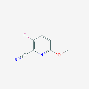 molecular formula C7H5FN2O B2994677 3-Fluoro-6-methoxypicolinonitrile CAS No. 1314967-31-1