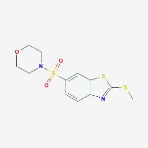 molecular formula C12H14N2O3S3 B299468 2-(Methylthio)-6-(4-morpholinylsulfonyl)-1,3-benzothiazole 